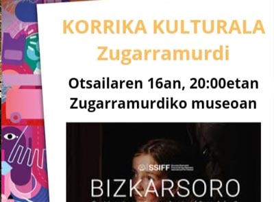 Proyecci&oacute;n de Bizkarsoro en Zugarramurdi