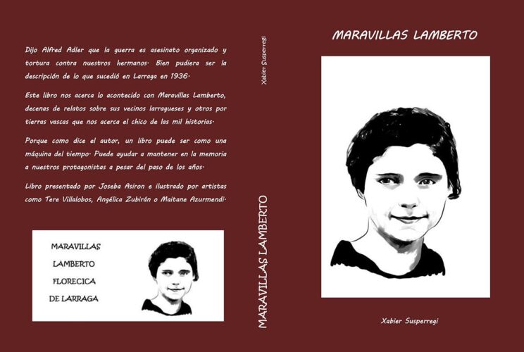 Xabier Susperregi presentará su libro homenaje a Maravillas Lamberto