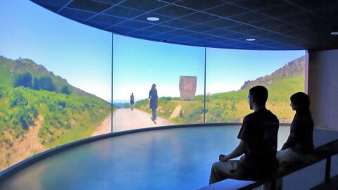 Proyecci&oacute;n audiovisual la oficina de turismo de Ainhoa - Xareta