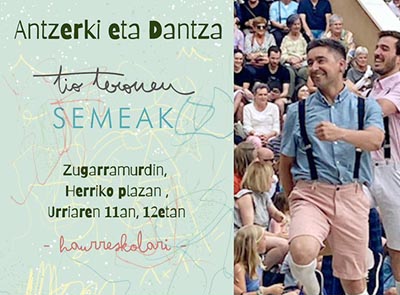 Tio Teronen semeak. Teatro y danza.