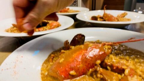 Arroz cremoso con bogavante