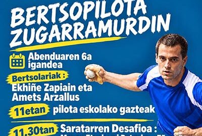 Bertsopilota Zugarramurdin - Agenda